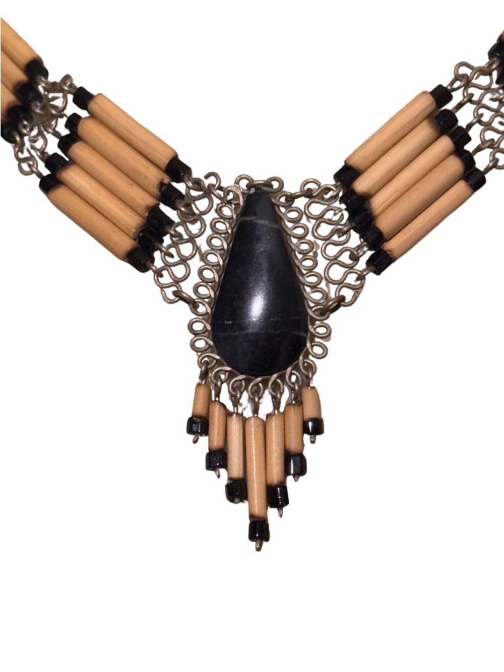 Peruvian Vintage Bamboo Necklace